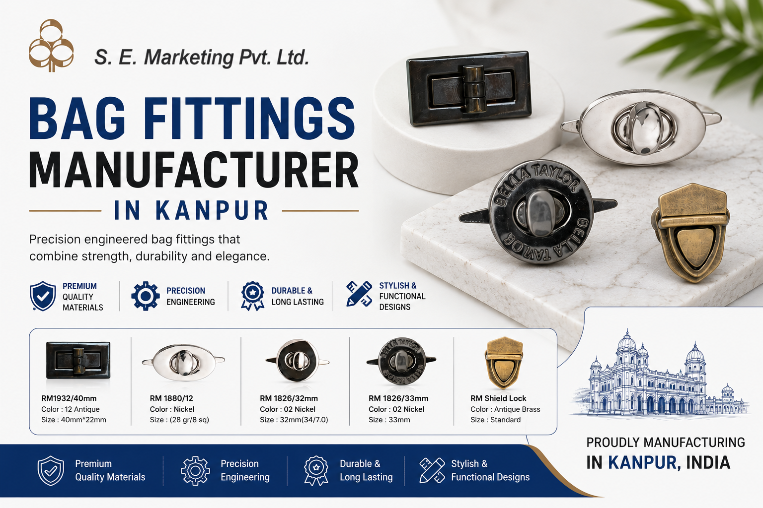 bag fittings manufacturer in Kanpur