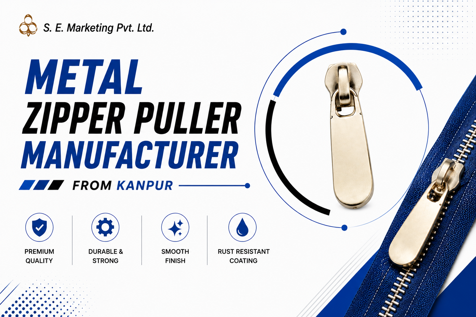 Metal Zipper Puller Manufacturer from Kanpur