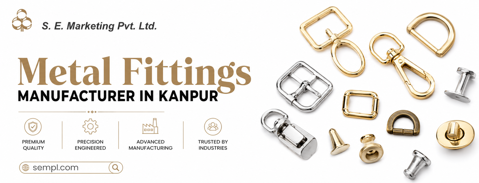 Metal fittings manufacturer in Kanpur India 