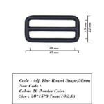 Adj. Zinc Round Shape/38mm