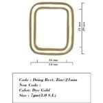 Dring Rect. Zinc/21mm