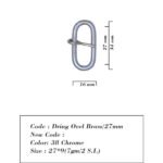 Dring Ovel Brass/27mm