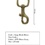 Snap Hook Brass 25mm