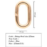 Dring Oval zinc/25mm