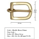 Buckle Brass/14mm