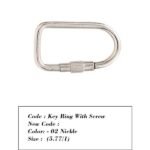 Key Ring With Screw