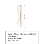 Money Clip Iron Solid 102