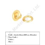 Eyelet Brass/800 no./M/vasher